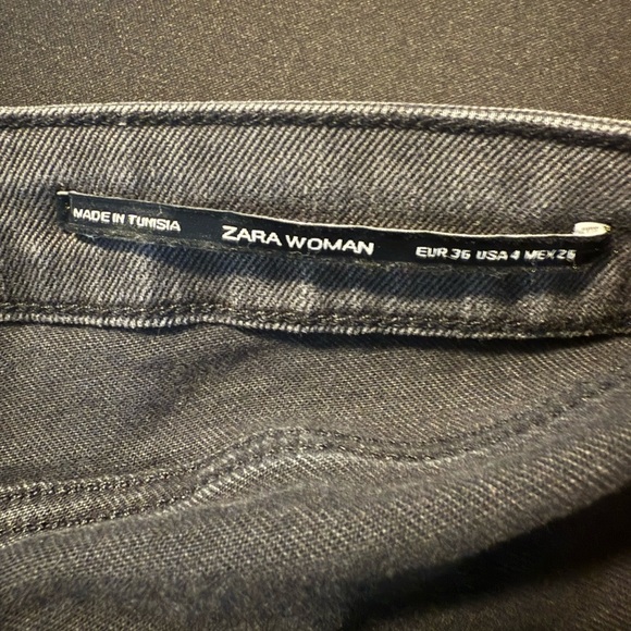 Zara Gray Denim Jeans size 4 - Picture 7 of 10